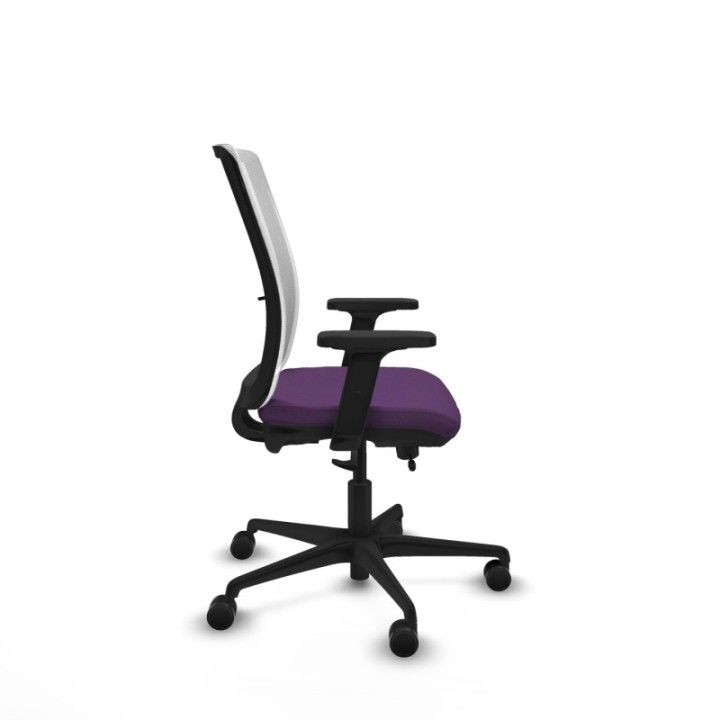 Haches traslack malla blanca bali morado brazos 2D base nailon ruedas 65mm nailon