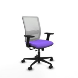 Haches traslack malla blanca bali lila brazos 2D base nailon ruedas 65mm nailon