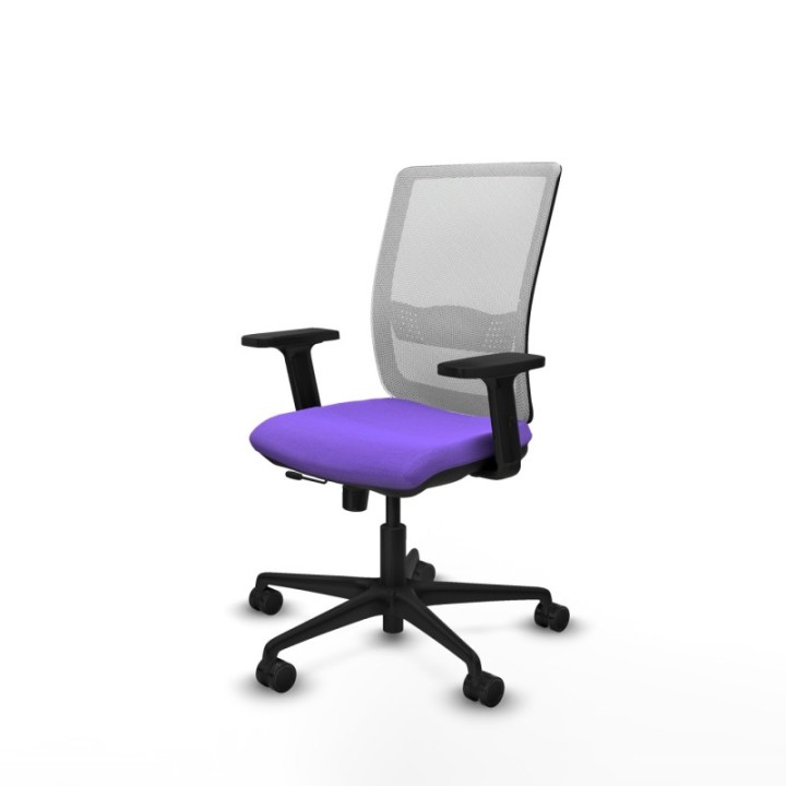 Haches traslack malla blanca bali lila brazos 2D base nailon ruedas 65mm nailon