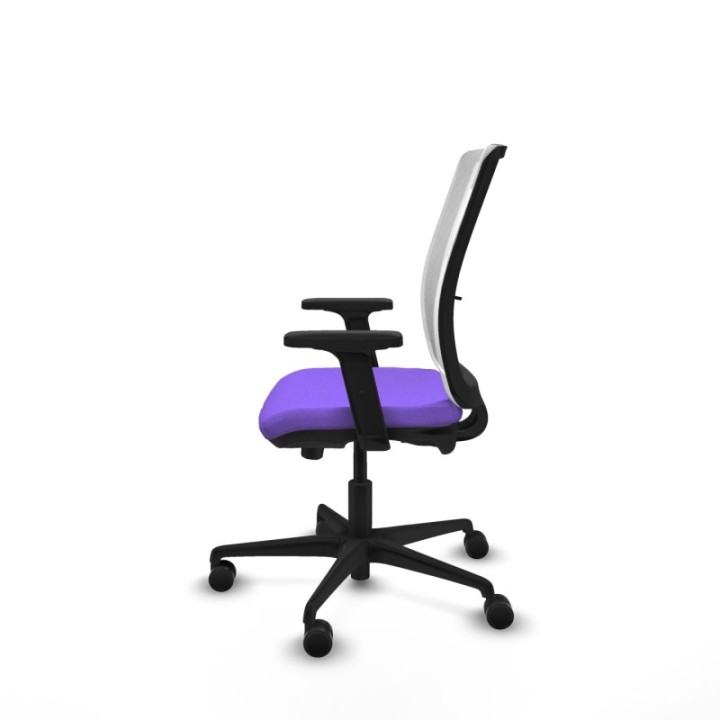 Haches traslack malla blanca bali lila brazos 2D base nailon ruedas 65mm nailon