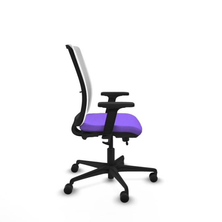 Haches traslack malla blanca bali lila brazos 2D base nailon ruedas 65mm nailon