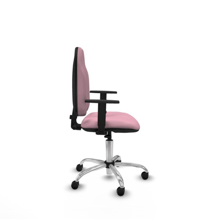 Algarra CP bali rosa brazos 1D base cromada ruedas autofrenantes 50mm