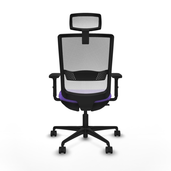 Haches traslack malla blanca bali lila brazos 2D base nailon cabecero malla 2D ruedas 65mm nailon