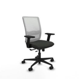 Haches traslack malla blanca bali negro brazos 2D base nailon ruedas 65mm nailon