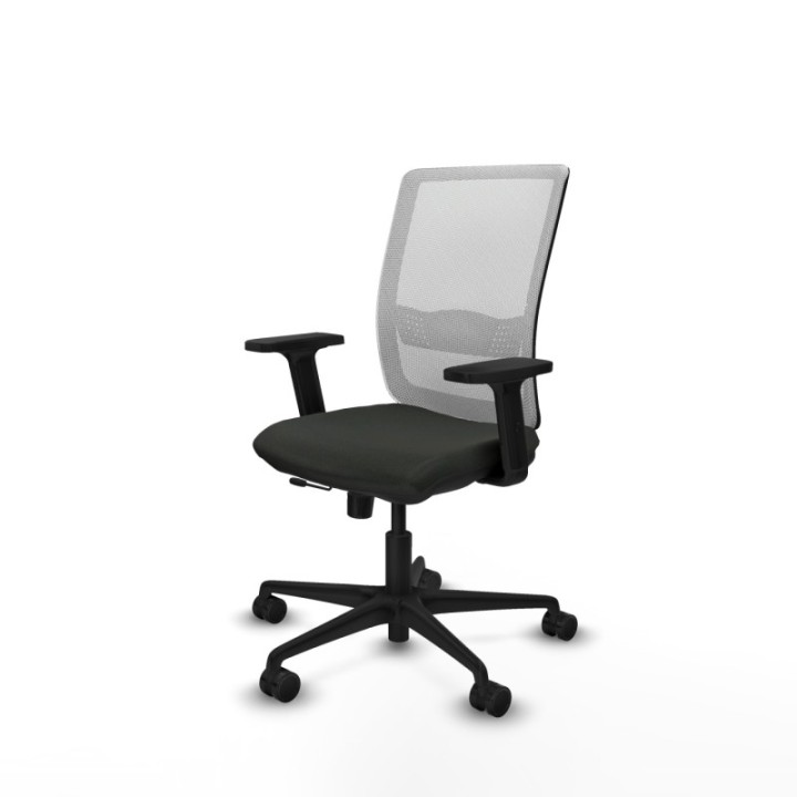 Haches traslack malla blanca bali negro brazos 2D base nailon ruedas 65mm nailon