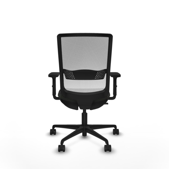 Haches traslack malla blanca bali negro brazos 2D base nailon ruedas 65mm nailon