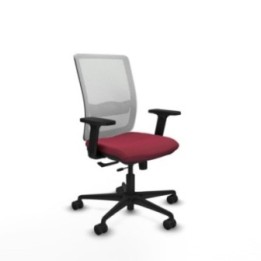 Haches traslack malla blanca bali granate brazos 2D base nailon ruedas 65mm nailon