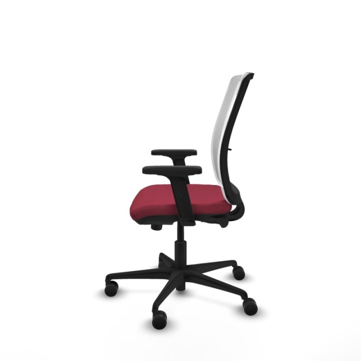 Haches traslack malla blanca bali granate brazos 2D base nailon ruedas 65mm nailon