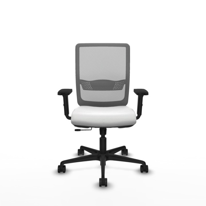 Haches traslack malla gris bali blanco brazos 2D base nailon ruedas 65mm nailon