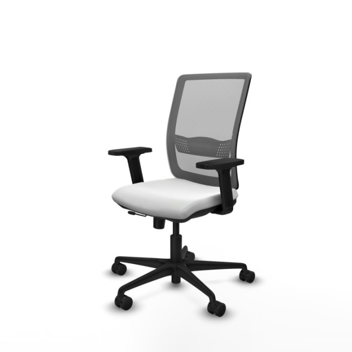 Haches traslack malla gris bali blanco brazos 2D base nailon ruedas 65mm nailon