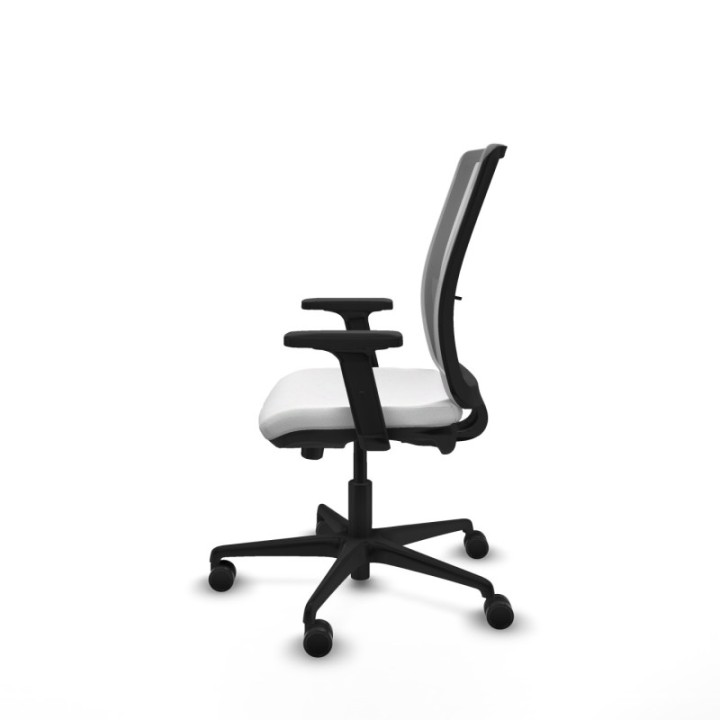 Haches traslack malla gris bali blanco brazos 2D base nailon ruedas 65mm nailon