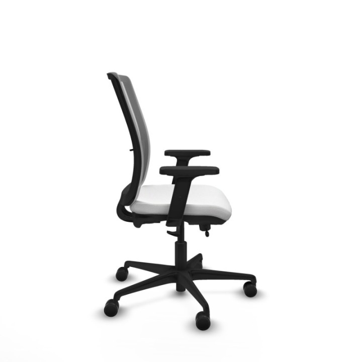 Haches traslack malla gris bali blanco brazos 2D base nailon ruedas 65mm nailon