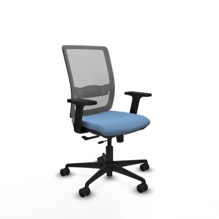 Haches traslack malla gris bali azul cielo brazos 2D base nailon ruedas 65mm nailon