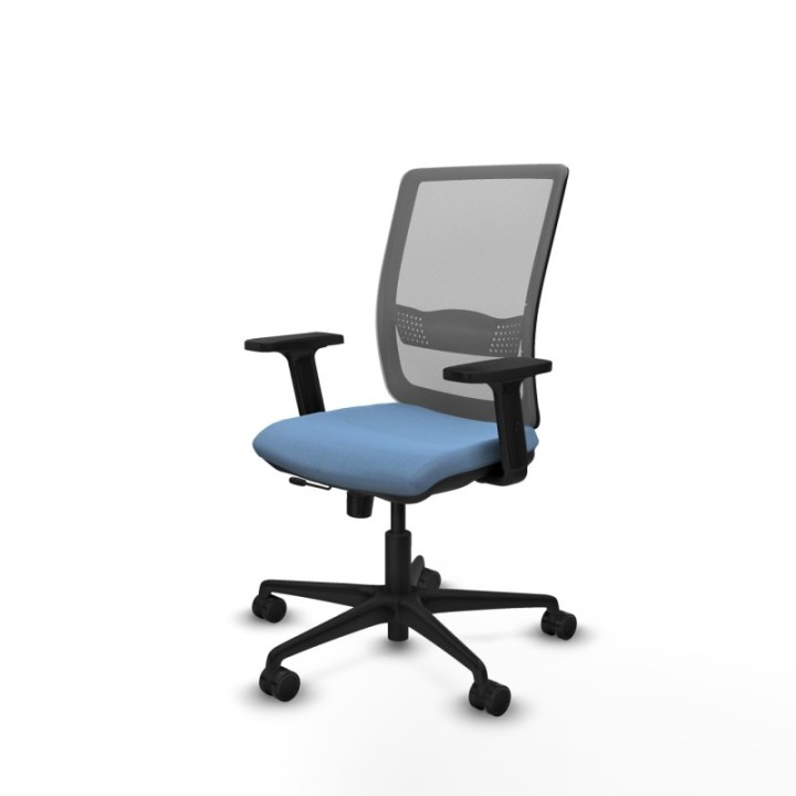 Haches traslack malla gris bali azul cielo brazos 2D base nailon ruedas 65mm nailon