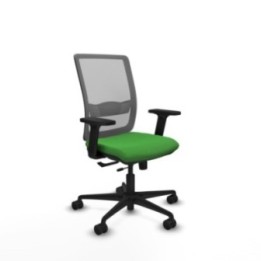 Haches traslack malla gris bali verde brazos 2D base nailon ruedas 65mm nailon