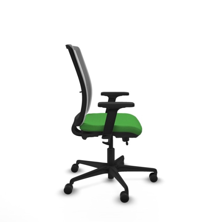 Haches traslack malla gris bali verde brazos 2D base nailon ruedas 65mm nailon