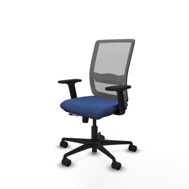 Haches traslack malla gris bali azul marino brazos 2D base nailon ruedas 65mm nailon