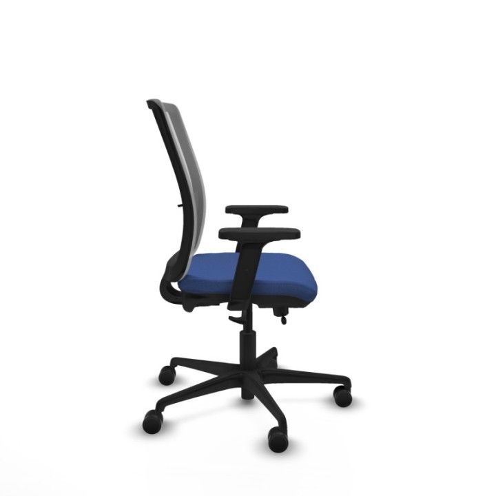 Haches traslack malla gris bali azul marino brazos 2D base nailon ruedas 65mm nailon