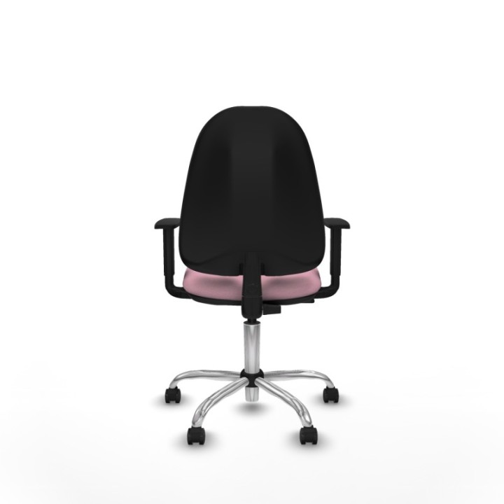 Algarra CP bali rosa brazos 1D base cromada ruedas engomadas 50mm