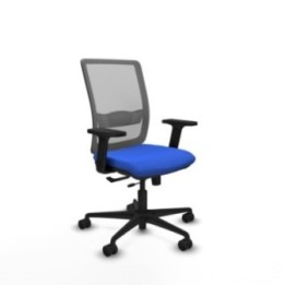 Haches traslack malla gris bali azul brazos 2D base nailon ruedas 65mm nailon