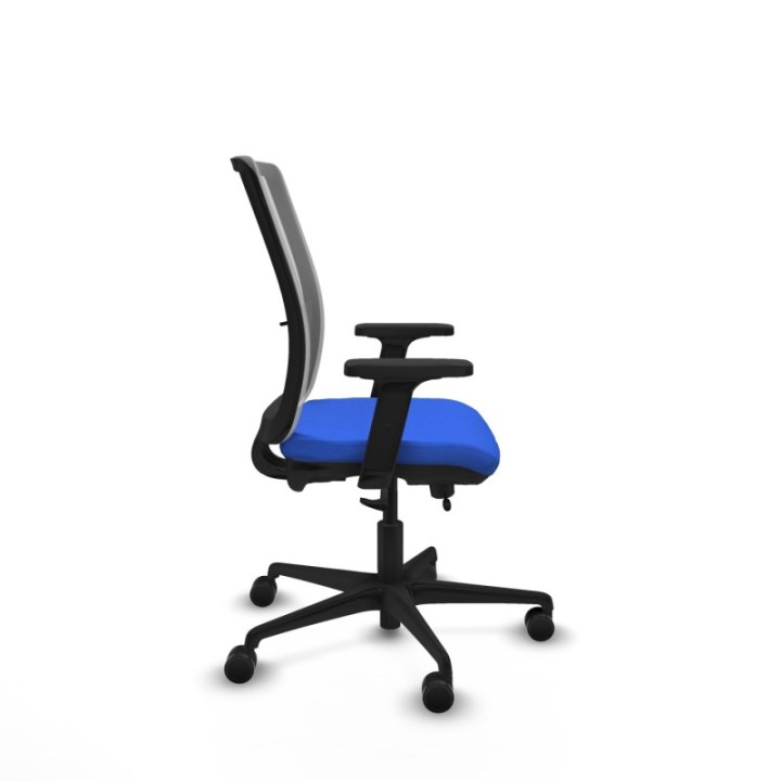 Haches traslack malla gris bali azul brazos 2D base nailon ruedas 65mm nailon