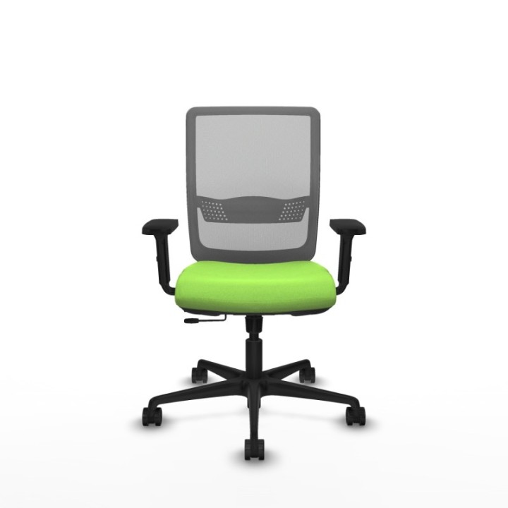 Haches traslack malla gris bali pistacho brazos 2D base nailon ruedas 65mm nailon