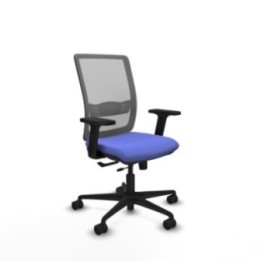 Haches traslack malla gris bali azul claro brazos 2D base nailon ruedas 65mm nailon