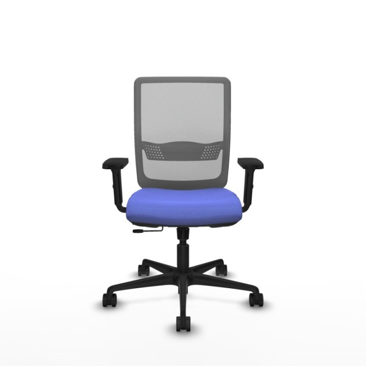 Haches traslack malla gris bali azul claro brazos 2D base nailon ruedas 65mm nailon