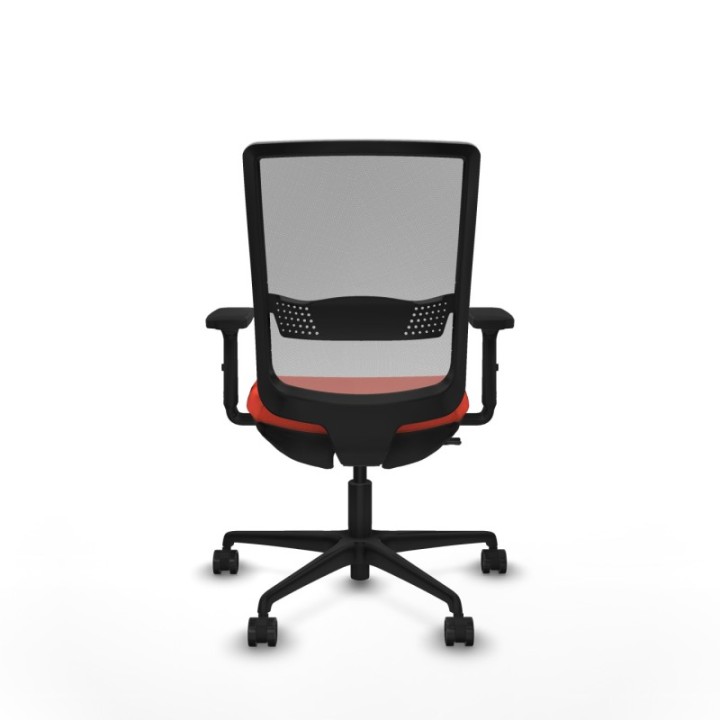 Haches traslack malla gris bali naranja oscuro brazos 2D base nailon ruedas 65mm nailon