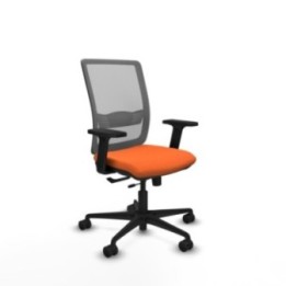 Haches traslack malla gris bali naranja brazos 2D base nailon ruedas 65mm nailon