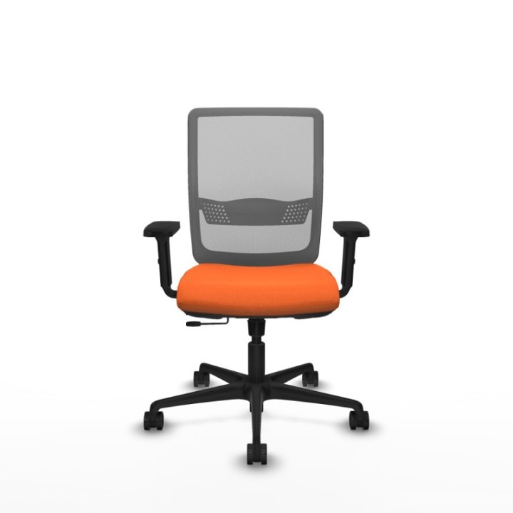 Haches traslack malla gris bali naranja brazos 2D base nailon ruedas 65mm nailon