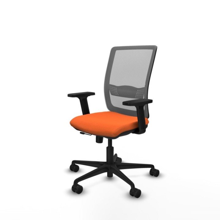 Haches traslack malla gris bali naranja brazos 2D base nailon ruedas 65mm nailon