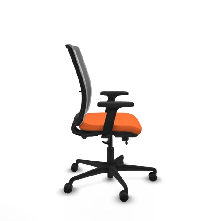 Haches traslack malla gris bali naranja brazos 2D base nailon ruedas 65mm nailon