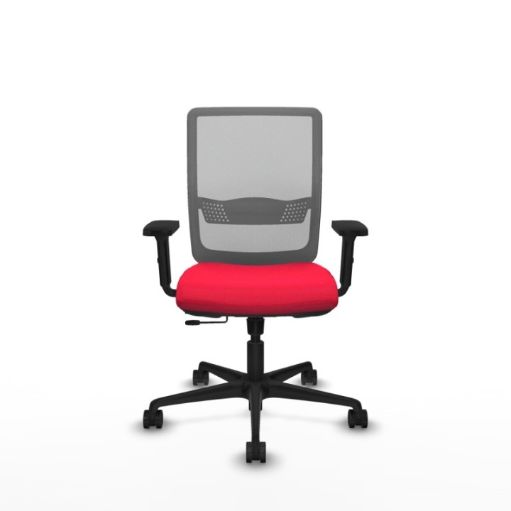 Haches traslack malla gris bali rojo brazos 2D base nailon ruedas 65mm nailon