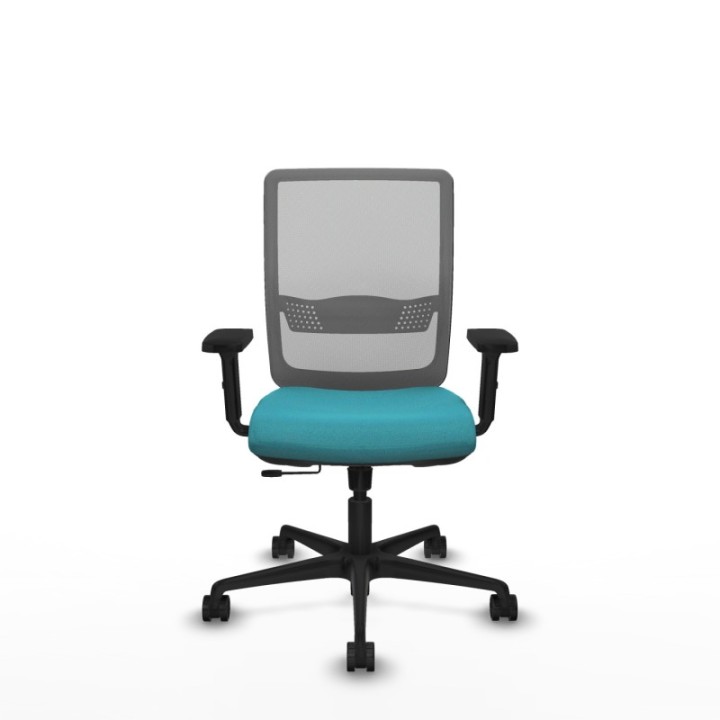 Haches traslack malla gris bali turquesa brazos 2D base nailon ruedas 65mm nailon