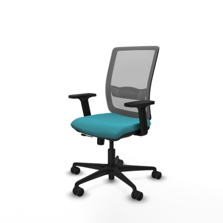 Haches traslack malla gris bali turquesa brazos 2D base nailon ruedas 65mm nailon