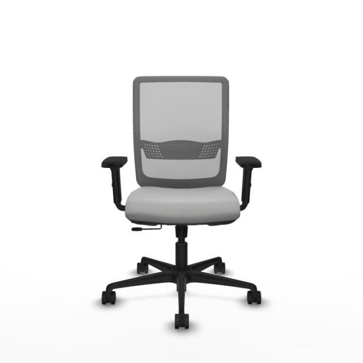 Haches traslack malla gris bali gris claro brazos 2D base nailon ruedas 65mm nailon