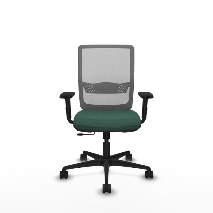 Haches traslack malla gris bali verde botella brazos 2D base nailon ruedas 65mm nailon