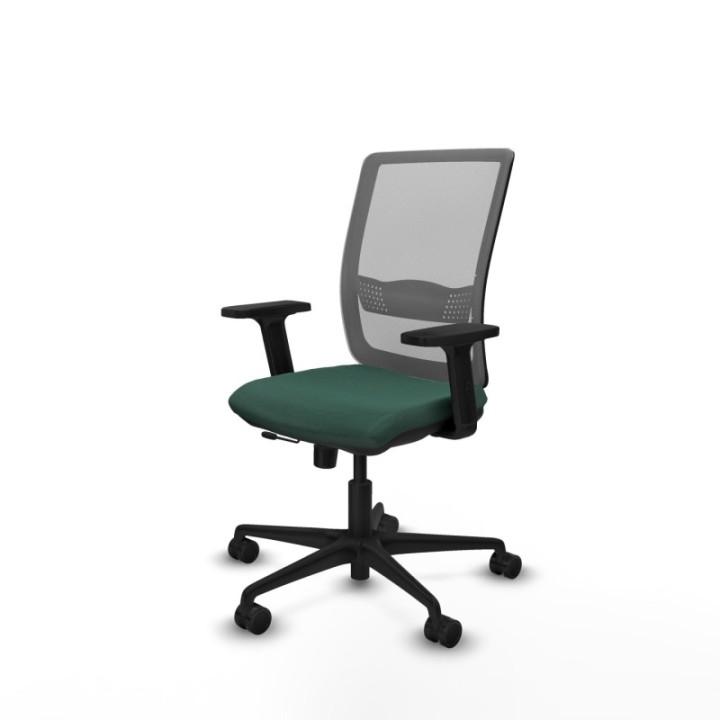 Haches traslack malla gris bali verde botella brazos 2D base nailon ruedas 65mm nailon