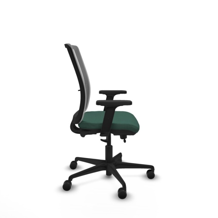 Haches traslack malla gris bali verde botella brazos 2D base nailon ruedas 65mm nailon