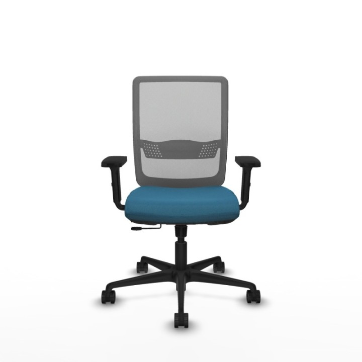 Haches traslack malla gris bali verde petroleo brazos 2D base nailon ruedas 65mm nailon