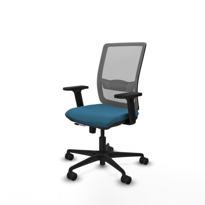 Haches traslack malla gris bali verde petroleo brazos 2D base nailon ruedas 65mm nailon