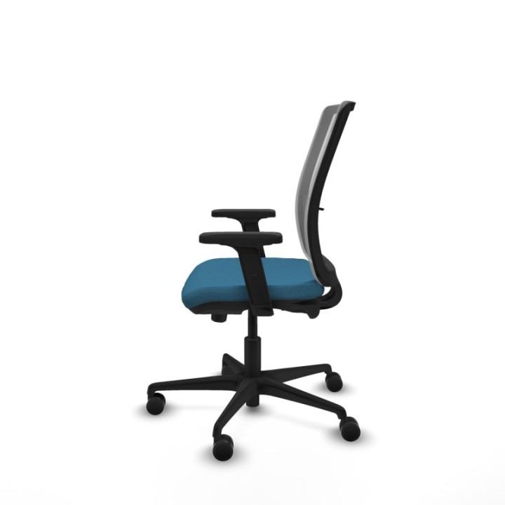 Haches traslack malla gris bali verde petroleo brazos 2D base nailon ruedas 65mm nailon