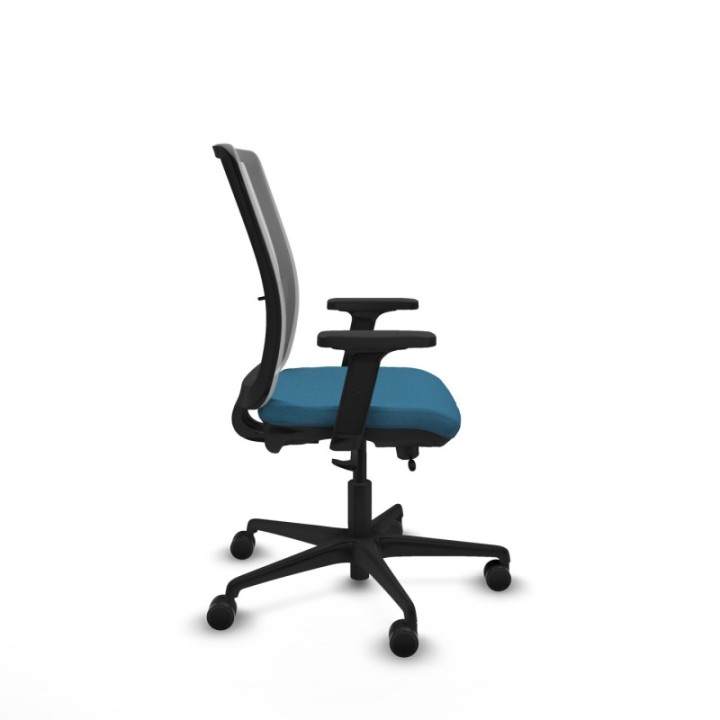 Haches traslack malla gris bali verde petroleo brazos 2D base nailon ruedas 65mm nailon