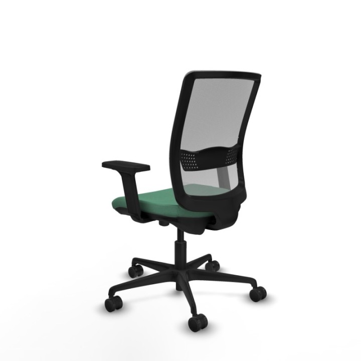 Haches traslack malla gris bali verde esmeralda brazos 2D base nailon ruedas 65mm nailon