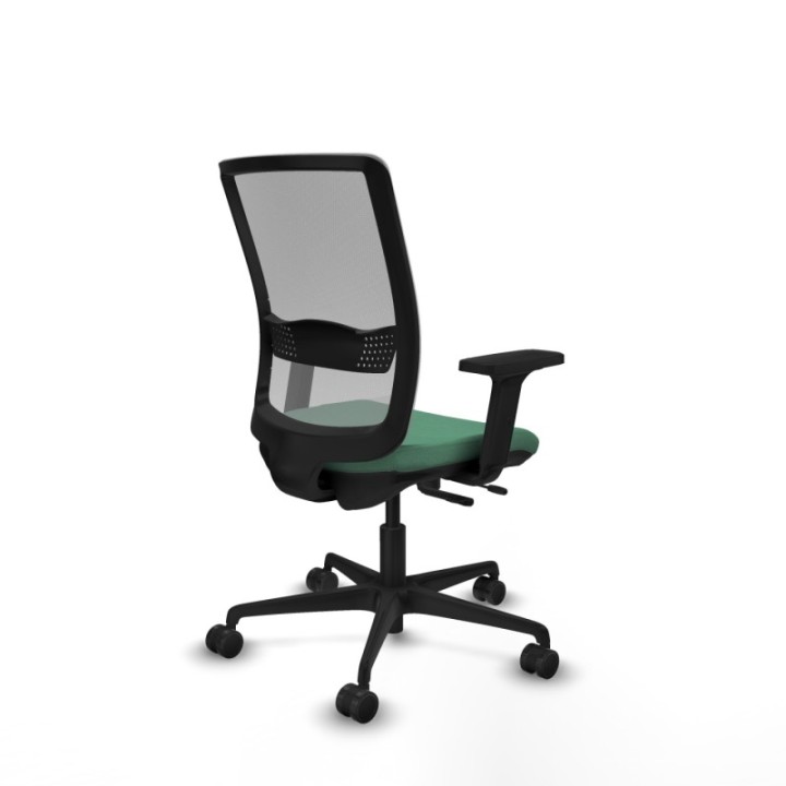 Haches traslack malla gris bali verde esmeralda brazos 2D base nailon ruedas 65mm nailon