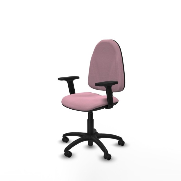 Algarra CP bali rosa brazos 2D base poliamida ruedas engomadas 50mm