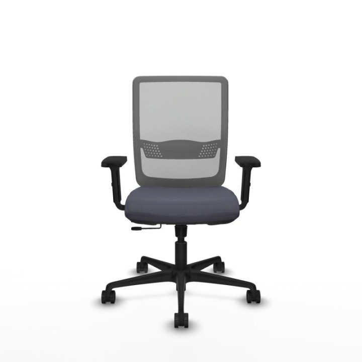 Haches traslack malla gris bali gris oscuro brazos 2D base nailon ruedas 65mm nailon