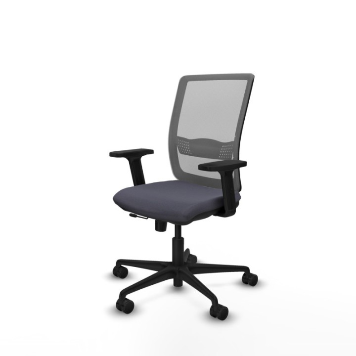 Haches traslack malla gris bali gris oscuro brazos 2D base nailon ruedas 65mm nailon