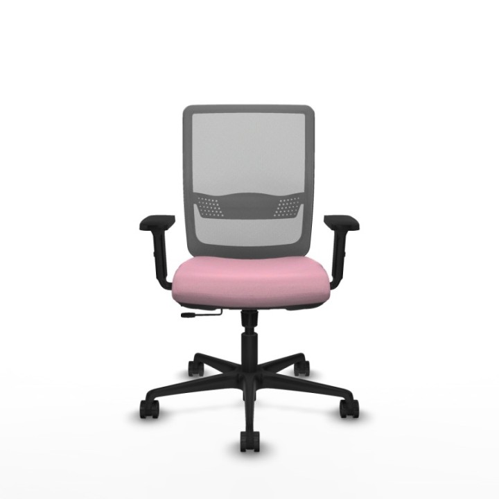 Haches traslack malla gris bali rosa brazos 2D base nailon ruedas 65mm nailon